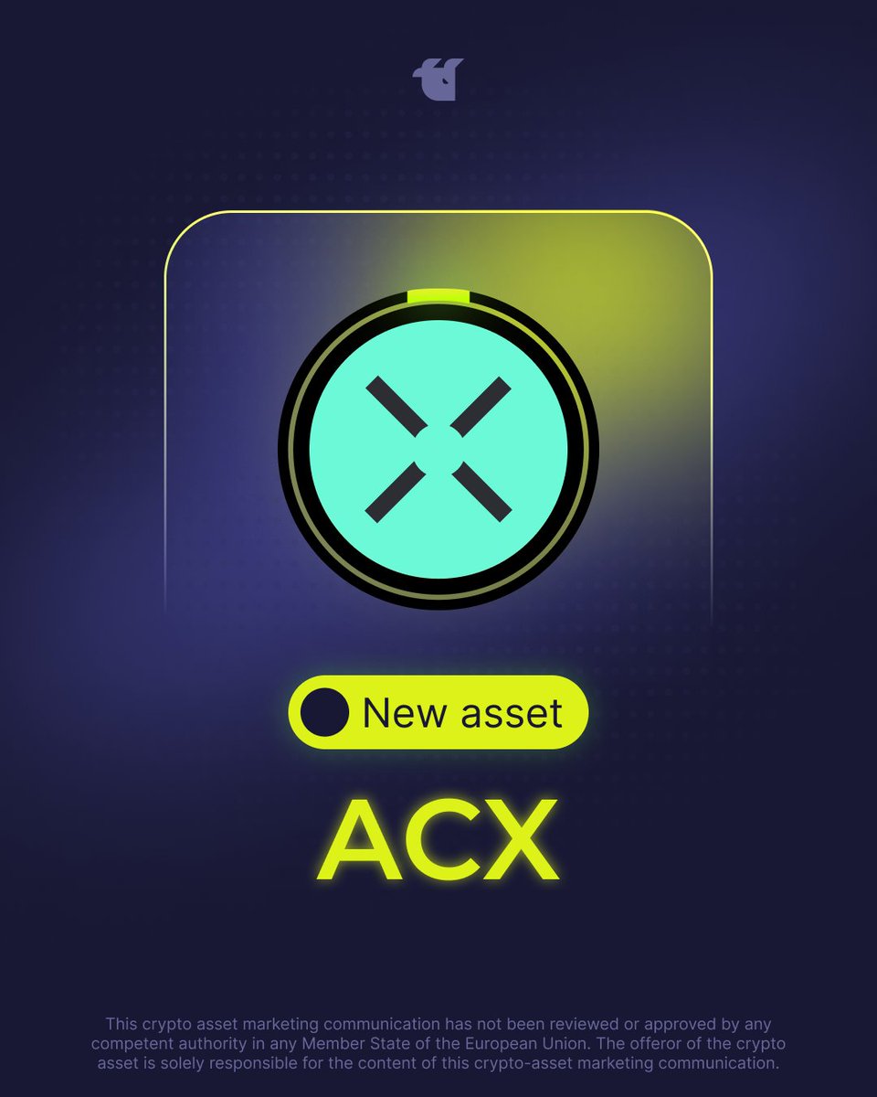 Introducing $ACX, now listed on our exchange! $ACX is a governance token of  @AcrossProtocol, a leading cross-chain interoperability solution with fast  and secure value transfers. $ACX/$USDT: https://t.co/dekuuad2mx