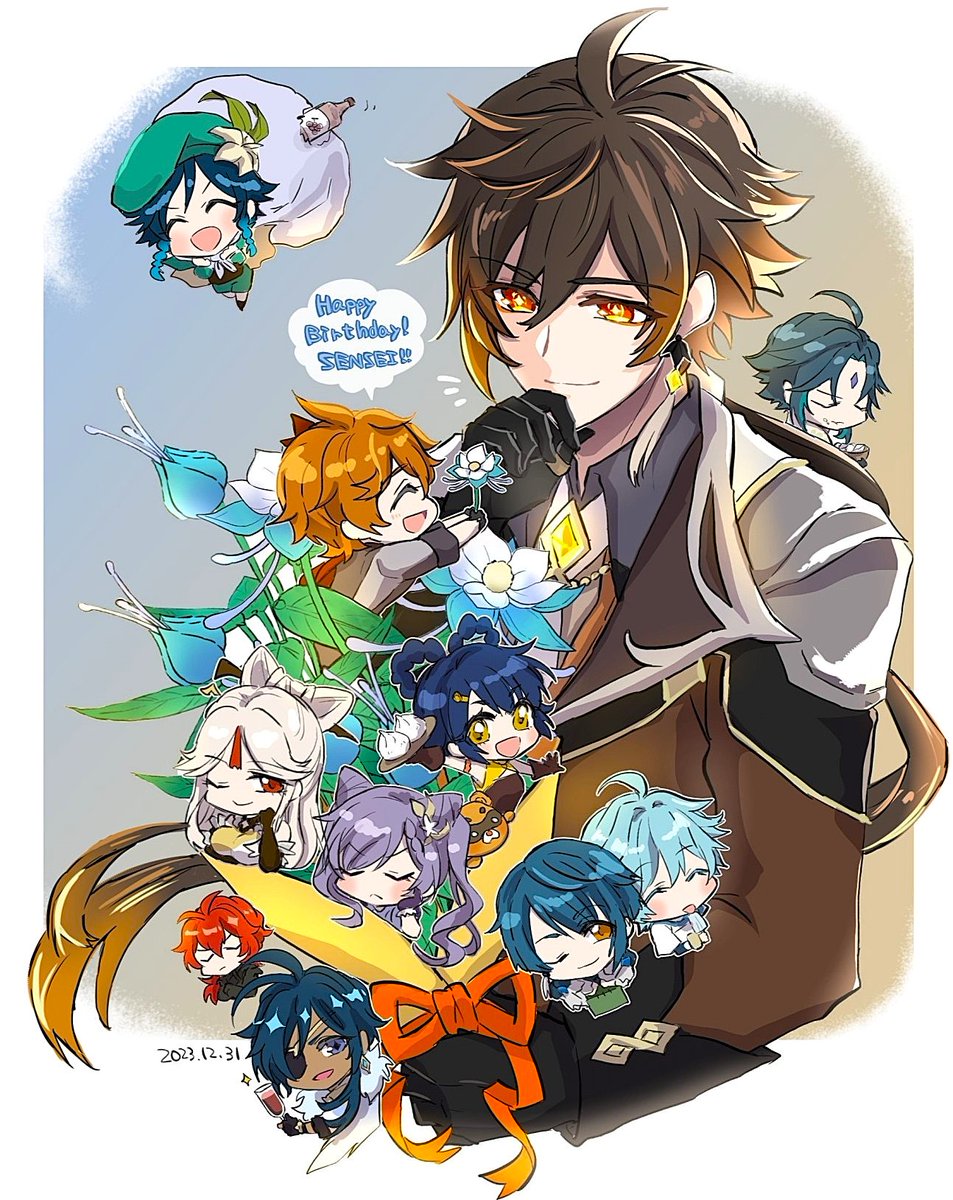 #鍾離誕生祭2024
#鍾離生誕祭2024
#Zhongli
Happy Birthday!鍾離先生！🔶