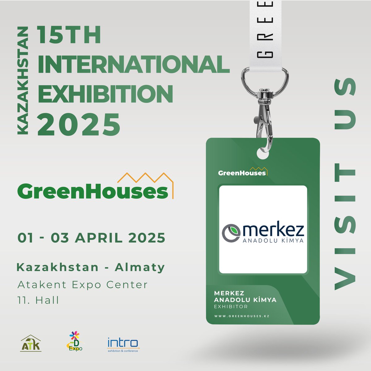 intro_fair's tweet image. 1-3 Nisan 2025 tarihleri arasında Kazakistan’ın Almatı şehrinde gerçekleşecek olan GreenHouses Expo Kazakistan Fuarımızda “MERKEZ ANADOLU KİMYA” aldı!

#ıntrofair #IntroExhibitionConference #GreenhousesExpo2025 #kazakistanserafuarı #serafuarı2025 #greenhousesexpo2025 #almatı