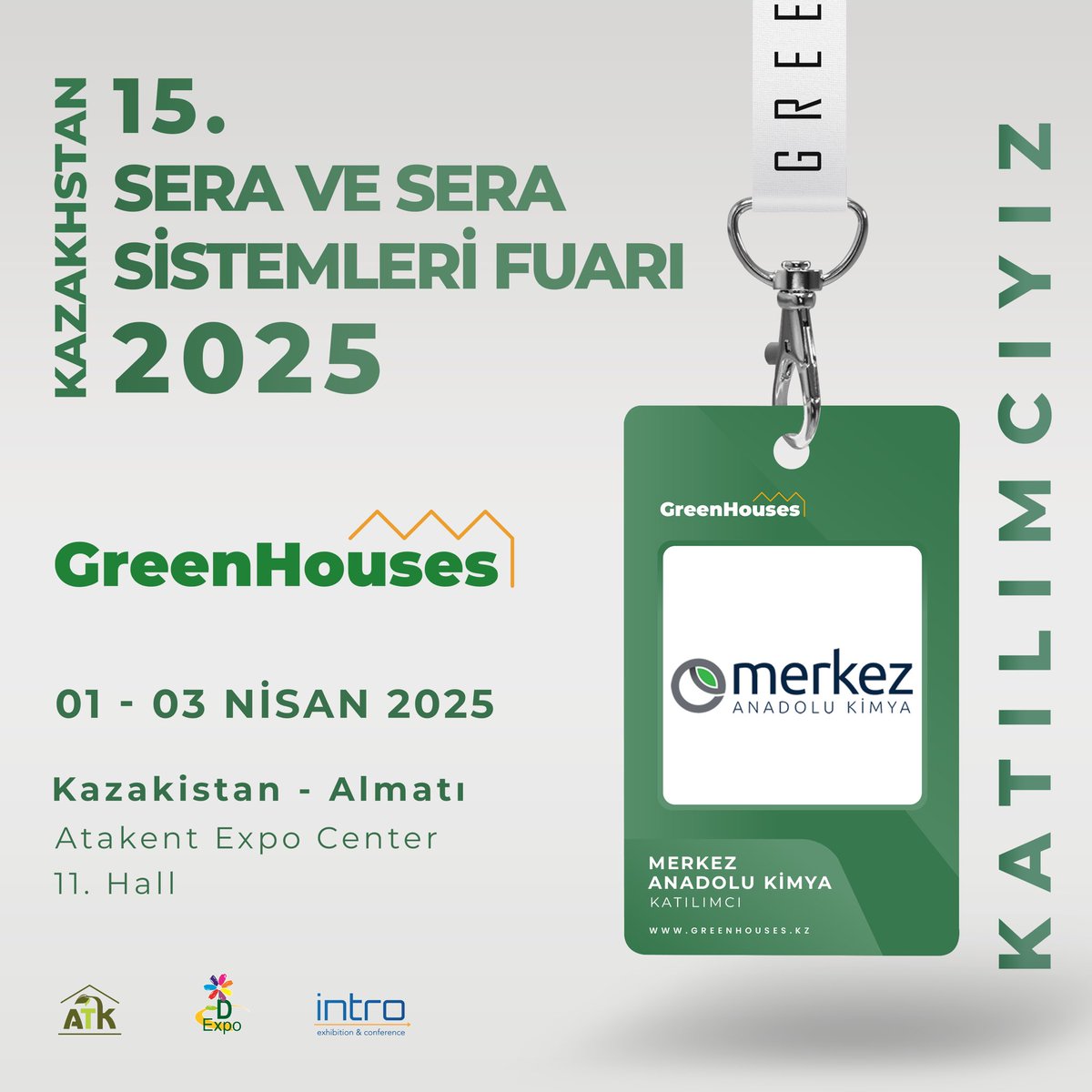 intro_fair's tweet image. 1-3 Nisan 2025 tarihleri arasında Kazakistan’ın Almatı şehrinde gerçekleşecek olan GreenHouses Expo Kazakistan Fuarımızda “MERKEZ ANADOLU KİMYA” aldı!

#ıntrofair #IntroExhibitionConference #GreenhousesExpo2025 #kazakistanserafuarı #serafuarı2025 #greenhousesexpo2025 #almatı