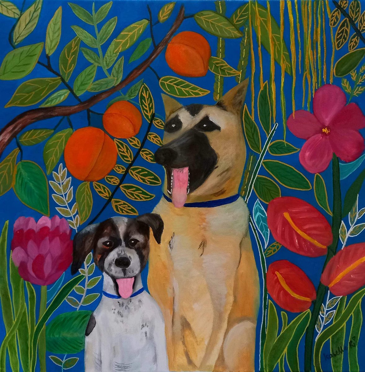 🐶 Isabelle Ri is an artist and an art instructor born in Singapore. Her works respond to aesthetic traditions and techniques. “Best Friends Forever” depicts two dogs living a happy life with their new family.

Join ARTMO for free today:
artmo.com/artworks/best-…