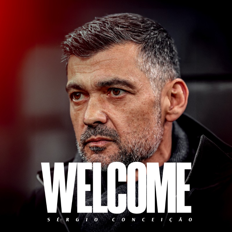 acmilan's tweet photo. Official Statement: Sérgio Conceição 

#SempreMilan