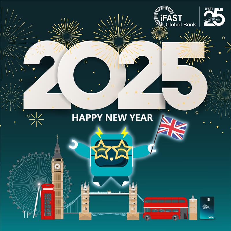 IFASTGB's tweet image. ✨ New Year, New Horizons ✨
Step into 2025 with iFAST Global Bank—helping you save, spend, and send effortlessly across borders.

Happy New Year! 🎉

#2025 #BankingWithoutBoundaries #iFASTGlobalBank