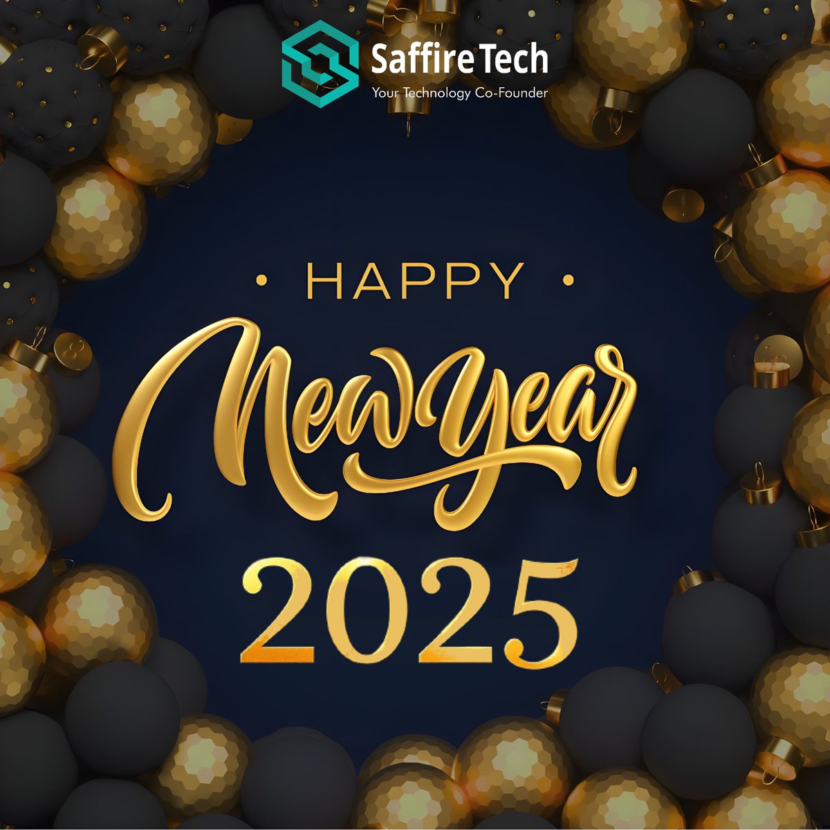 saffiretech's tweet image. 🎉✨ Happy New Year 2025!

Wishing you a year ahead filled with success, growth, and endless opportunities! 🌟

Let’s embrace new beginnings, tackle challenges, and make 2025 our best year yet! Cheers to an amazing journey ahead! 🎆

#HappyNewYear #NewYearNewGoals #SaffireTech