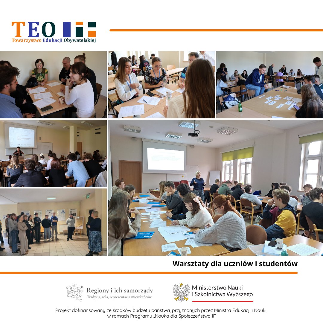W ostatnich miesiącach zorganizowaliśmy także liczne warsztaty dydaktyczne dla uczniów szkół ponadpodstawowych i studentów. Za nami m. in. angażujące gry symulacyjne, zadania i quizy.