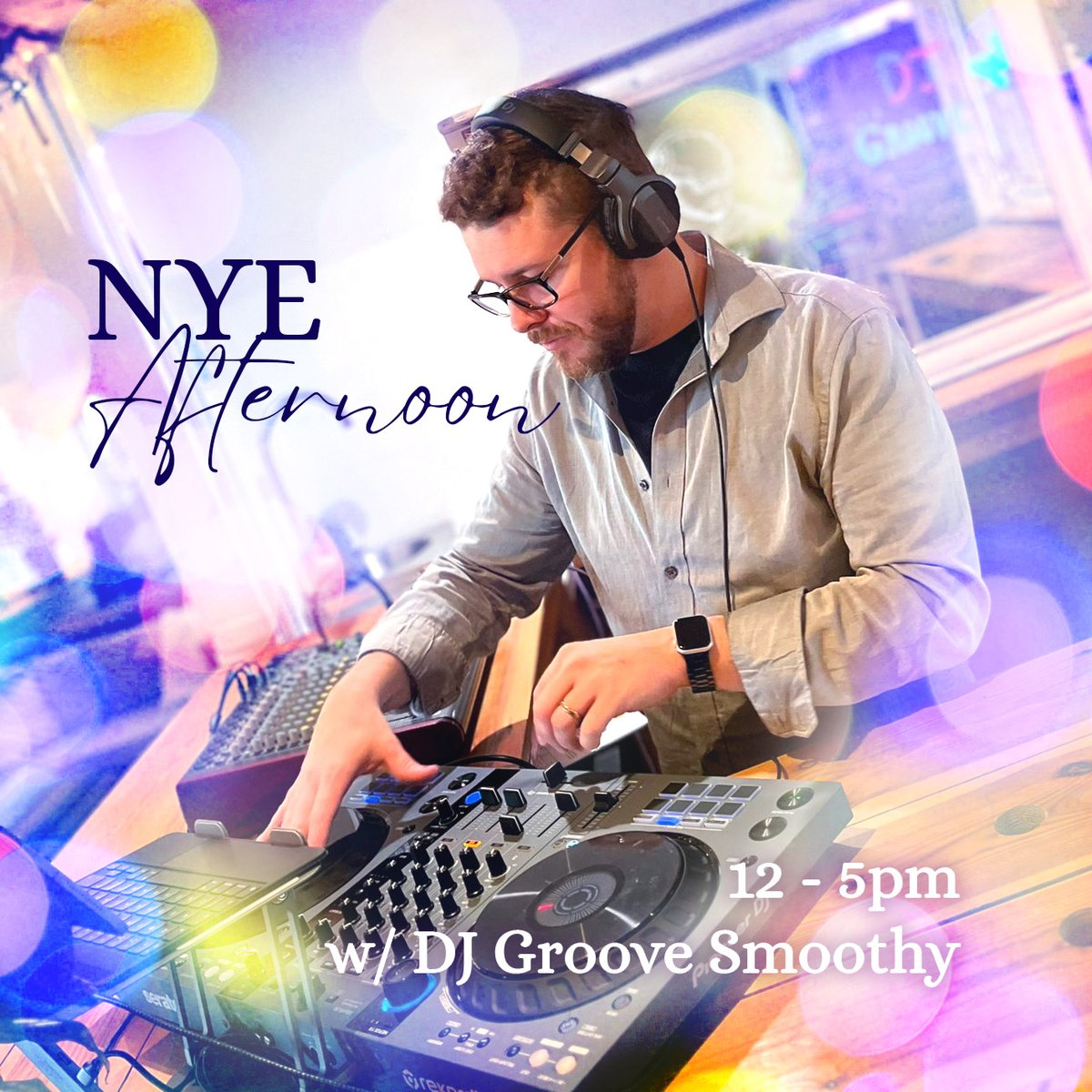 🍾 Did you know we’re hosting a pre-party party, tomorrow, for NYE? DJ Groove Smoothy will be DJ’ing for us from midday until 5pm – playing funky house and classic dance hits.