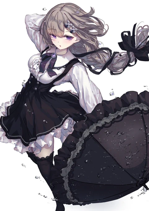 雨上がり新しい液タブ試し描き 