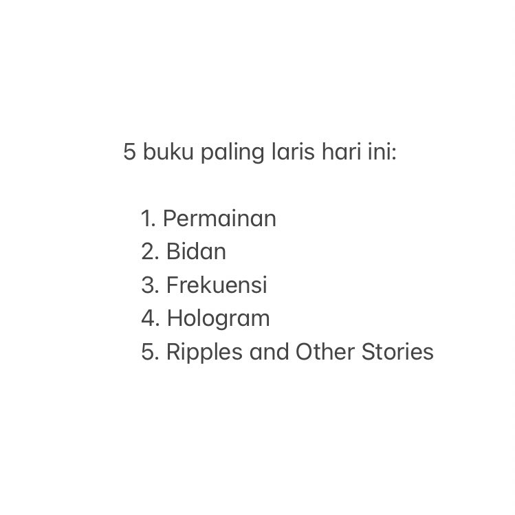 Top 5 hari ini. Terima kasih! #3BukuFixiRM65 #5BukuFixiRM90 #YESKedaiFixi <a href="/aimanpg_/">Aiman Hazziq</a> <a href="/nilkuhaku/">Nil</a> <a href="/RizalRamli01/">Rizal Ramli ✒️📚</a> <a href="/yo_sapit/">Syafiq Aizat</a> <a href="/shihlikow/">Shih-Li Kow</a>