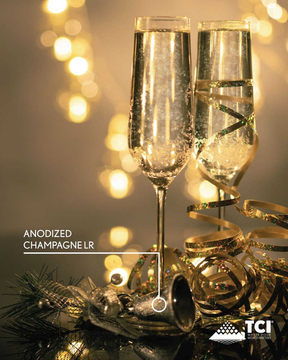Nothing welcomes the New Year like a champagne toast! Our Anodized Champagne meets all the marks with the perfect amount of sparkle to match the season along with superior durability. Thank you to our valued customers throughout 2024. Cheers! 🍾🥂
