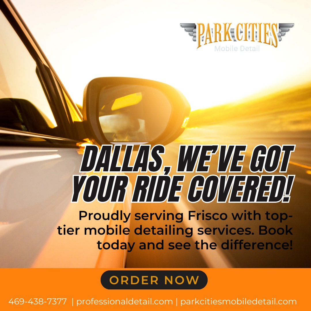 RoderickMosley's tweet image. Bringing premium mobile detailing services right to Frisco, where quality meets convenience. 

Restore your car&apos;s shine and enjoy a truly clean ride. Book now and let us show you the difference exceptional care makes.
