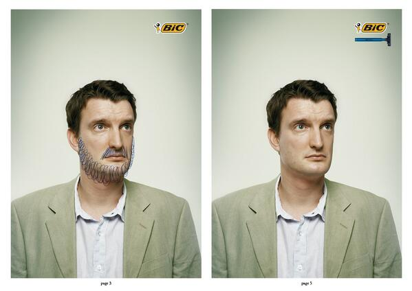 The_AdProfessor's tweet photo. 14. BIC Razors &amp; Pens

Principle: 1+1=11

BIC sells razors and pens.

They took out ads next to one another for both products.

If you think outside the box, 1+1 can equal 11. https://t.co/lk9eVoioPS