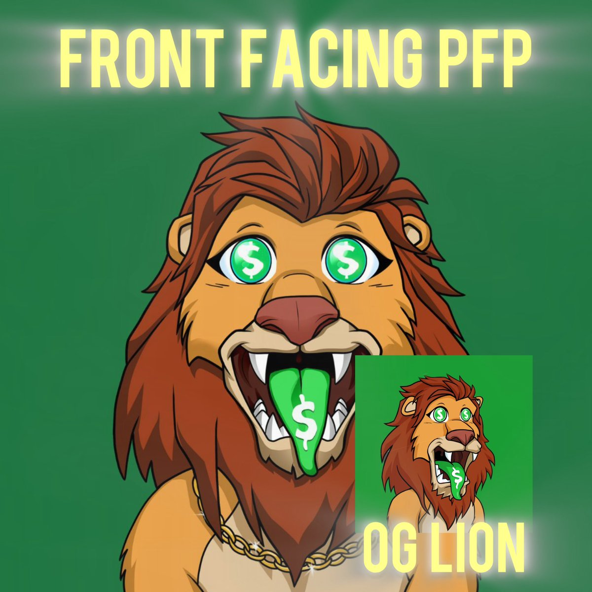 LazyMoneyClub's tweet photo. The NEW YEAR is upon us, so let’s put our best face forward! 

Win a front facing pfp 🦁
🤑 Post your LazyMoney lion or cub below &amp; tag ROAR 💰💸
🤑 Like/RT &amp; follow @D_Wots @AA_RonCasanova 
🤑 Deadline Jan 3rd 12pm EST 

𝘾𝙝𝙚𝙚𝙧𝙨 𝙩𝙤 𝙖 𝙥𝙧𝙤𝙨𝙥𝙚𝙧𝙤𝙪𝙨 𝙉𝙚𝙬 𝙔𝙚𝙖𝙧! https://t.co/UtZx9Manqv