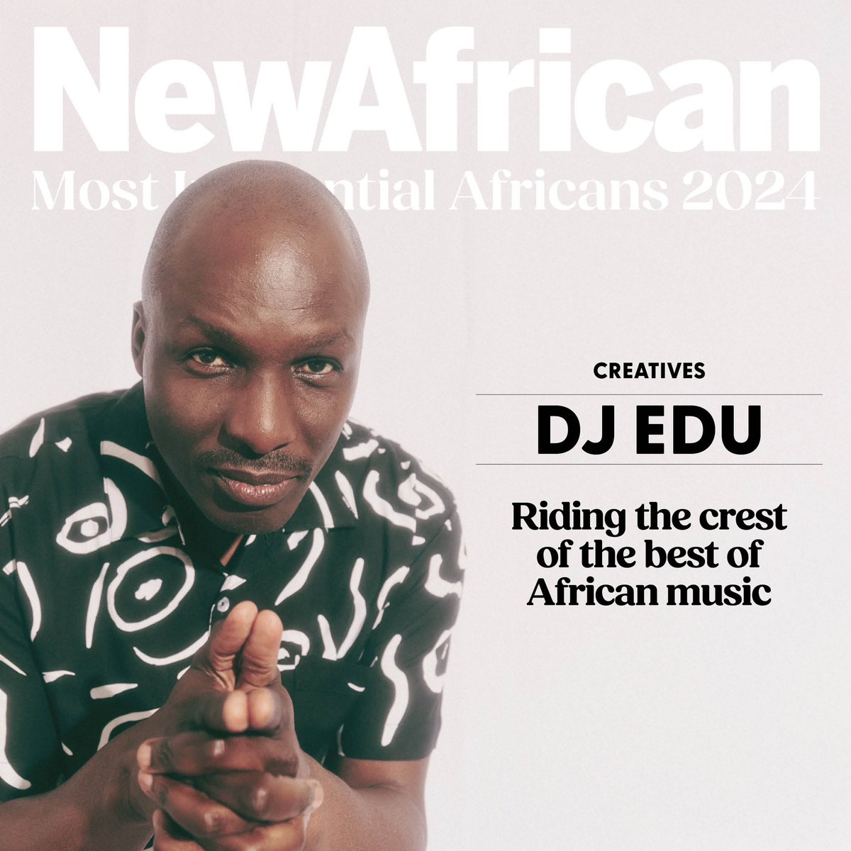 Spinning African beats to the world! <a href="/djedu/">#AfroBoss</a> DJ Edu’s passion for music earns him a place among the New African Most Influential Africans 2024. 🪘 #AfricanMusic #MostInfluentialAfricans
🔗 100.newafricanmagazine.com