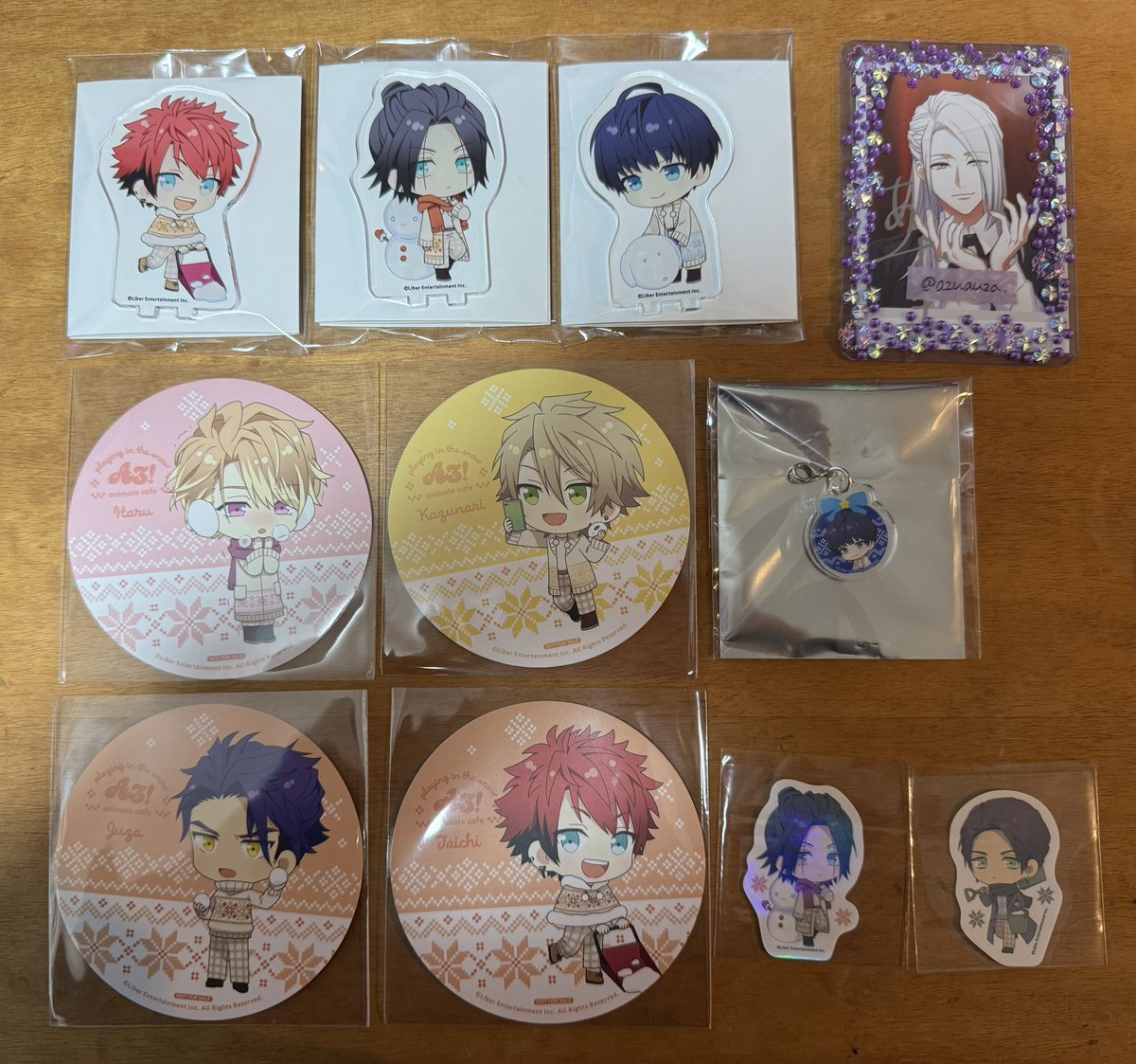 【交換/譲渡】
A3! アニカフェ コースター アクスタ チャーム ステッカー

譲) 太一 莇 紬 至 一成 十座 ガイ

求) 東 or アクスタ,ステッカーのみ定価

・初回litlink必読
・至は十座含むお取引のみ、ステッカーは2点まとめてのお取引のみ
・郵送(1/5以降)での交換

お気軽にお声掛けください