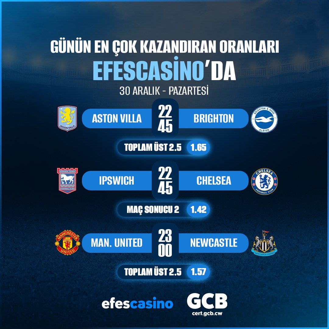 📣 Günün Kuponu EfesCasino'da Sizlerle!

🎁 %15 Haftalık Kayıp Bonusu!
🎁 %30 1500 TL QR Kod Bonusu!

🎗 Birbirinden Özel Oranlar Ve Yüksek Kazançlar EfesCasino'da sizleri bekliyor!

📱bit.ly/4gshBvE