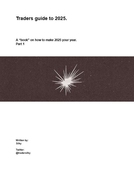 [Trader's guide to 2025]

To end 2024 I want to give you a guide on making 2025 your year as a trader.

Like, Retweet + Reply and I'll send it to you for FREE. 
Must be following