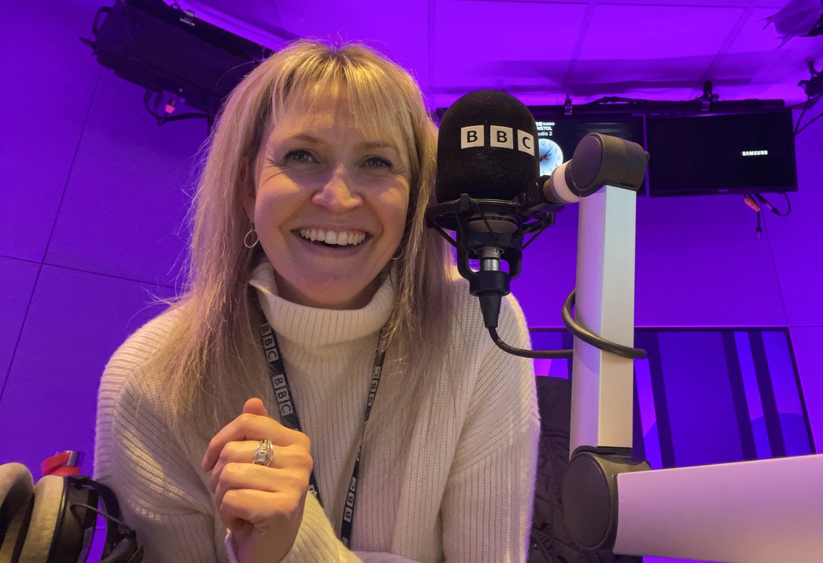 Claire7Carter's tweet image. I’m back on the radio this arvo… wondering if all #ThePurpleOne chocolate wrappers have somehow found their way into the studio?

Let’s go! 📻 
@BBCBristol | @bbcsomerset