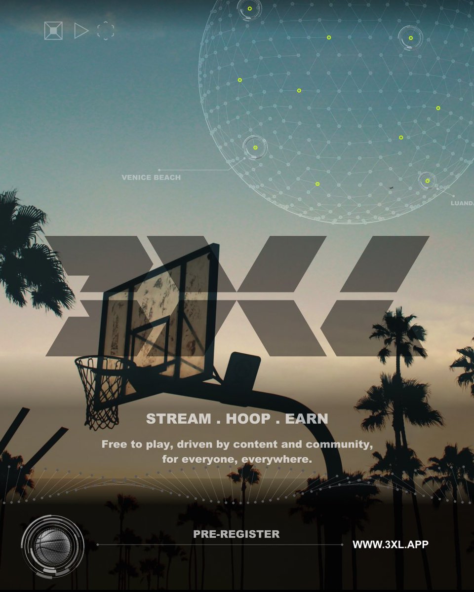 Enter a digital sports revolution: Basketball like never before with 3XL app.
Free to play, for everyone, everywhere.
Driven by content and community and powered by Web3.

Pre-register now and join the future of 3x3 basketball.

3XL.app