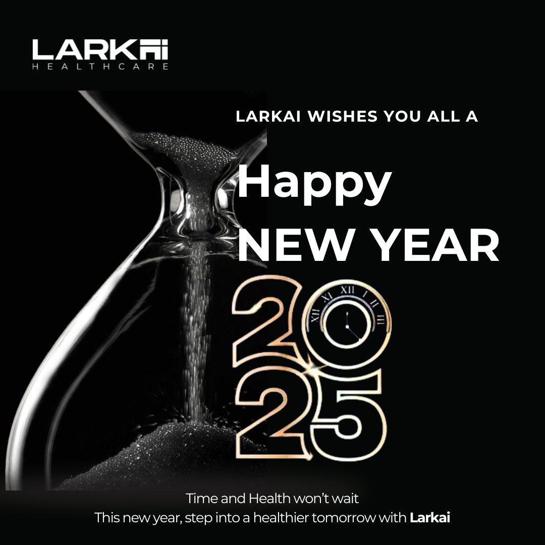 Happy New Year 🎉 ✨

Larkai Healthcare wishes everyone a Happy New Year!

As the clock ticks, remember that time and health are precious. Let's welcome 2025 with a commitment to health.
#health #HappyNewYear2025  #NewYear2025