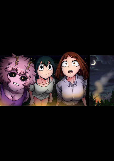 .
.
.
.
.
.
.
ウソ…でしょ?で…デク…くん???
...No...is that you......Deku-kun??? 
