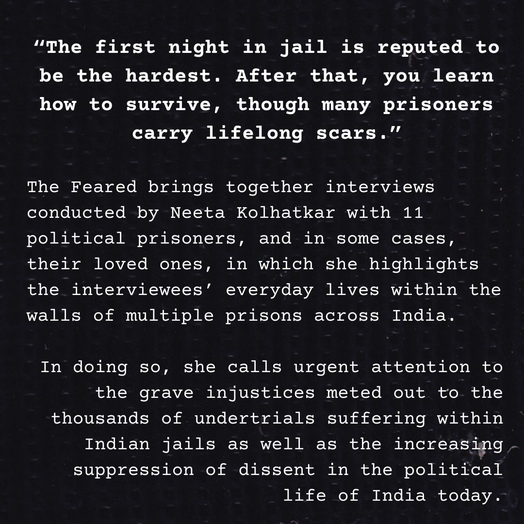 arpitayodapress's tweet photo. It makes us so proud to bring you all this important book for our times, a call to action for prison reform by the fab Neeta Kolhatkar and in collaboration with our wonderful friends at @SimonSchusterIN
#YodaPress #indiepublishing #TheFeared https://t.co/UBs0jQaF80