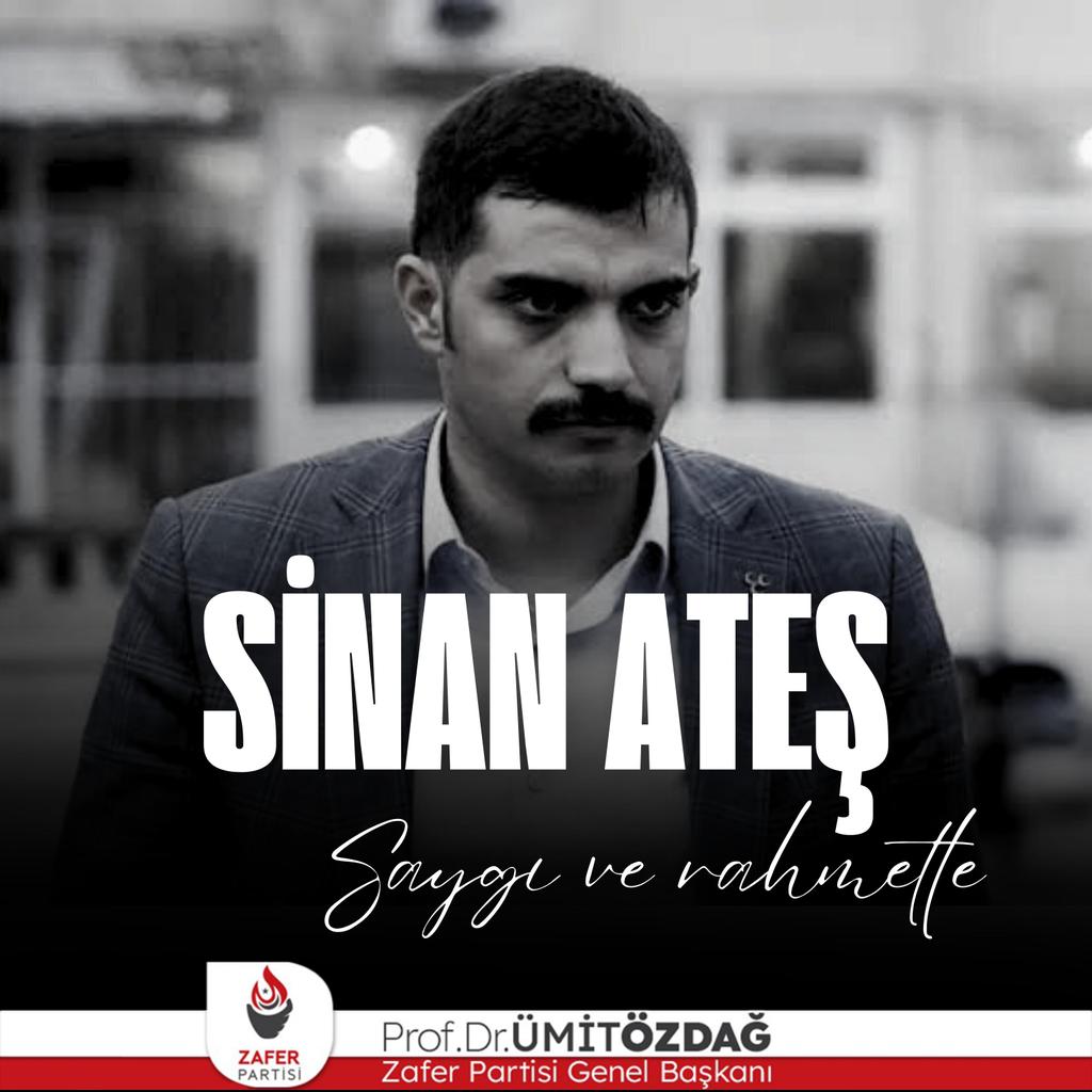Ankara'nın göbeğinde torbacılara öldürtülen Sinan Ateş'i vefatının yıl dönümünde saygı ve rahmetle anıyorum.