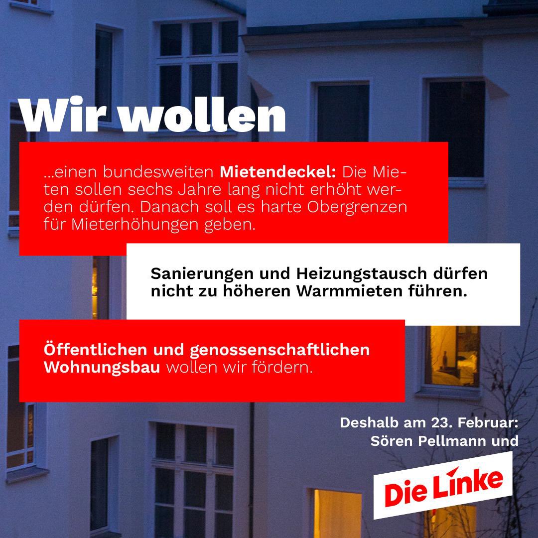 Wohnen ist ein Grundrecht und muss für alle Leipzigerinnen und Leipziger bezahlbar bleiben. Wir wollen daher einen bundesweiten #Mietendeckel. Öffentlicher und genossenschaftlicher Wohnungsbau muss mehr gefördert werden. 
#leipzig #dielinke #links #nachderampellinks