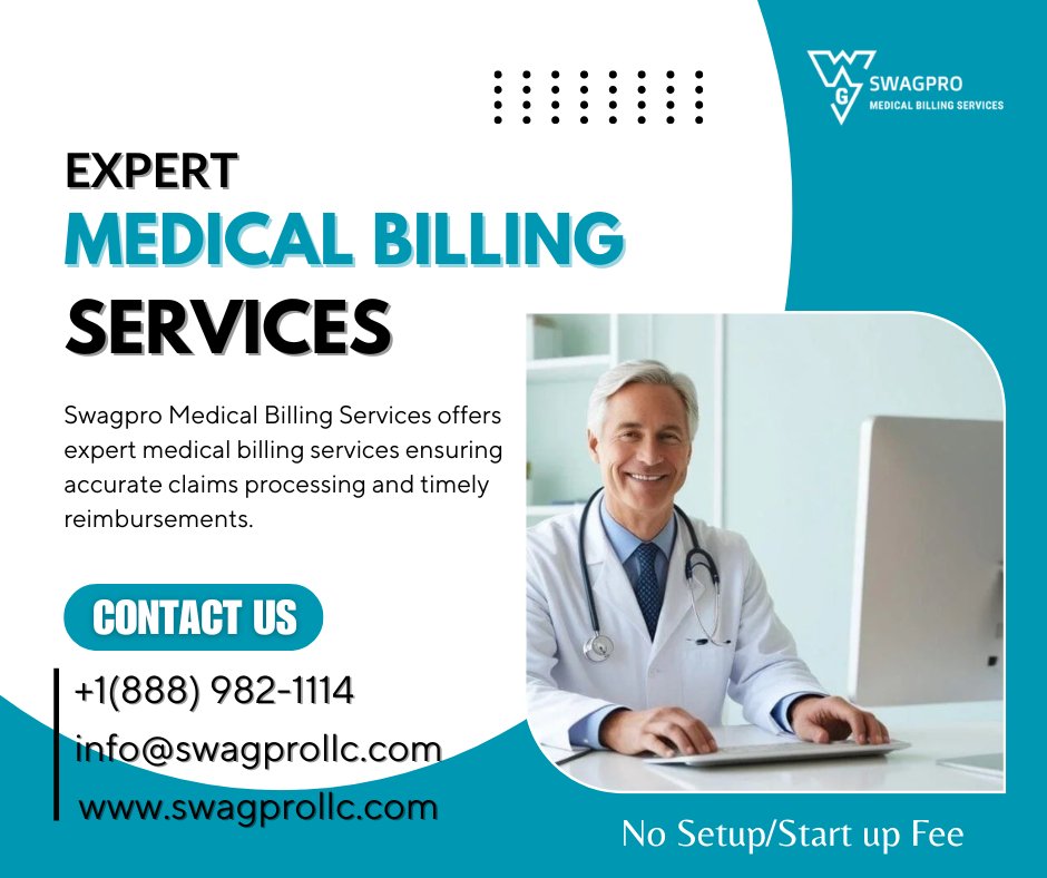 _medbillingpro's tweet image. Swagpro Medical Billing Services offers expert medical billing services near me ensuring accurate claims processing and timely reimbursements swagprollc.com/medical-billin… 
#medicalbilling #medicalbillingcoding #MedicalBillingExperts #medicalbillingcompany #medicalbillingservices #RCM