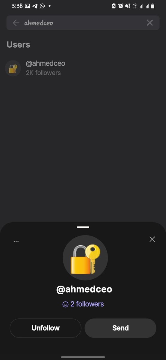 Just followed boss. The username is Sonofbarron