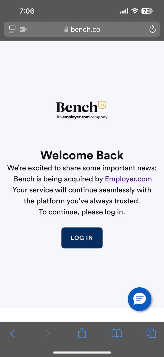 michael_ly_'s tweet photo. Wow that was fast - @Bench acquired by https://t.co/CR3lvhkFvV. #benchaccounting #whiplash #accounting https://t.co/q5b13ofgba