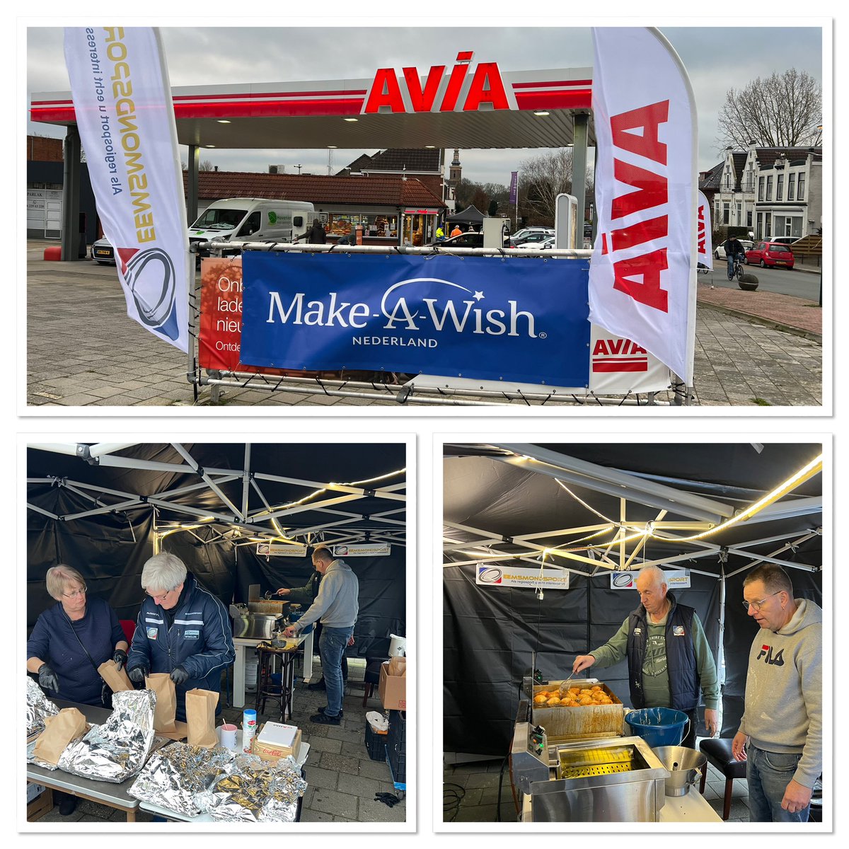 vvNECDelfzijl's tweet photo. Steun @MakeAWishNL ❤️
Onze vrienden van @EemsmondSport bakken vandaag en morgen heerlijke oliebollen bij tankstation Avia in Farmsum. De complete opbrengst gaat naar het goede doel!!🫶✊ hé https://t.co/Q3xXVG3IjL
