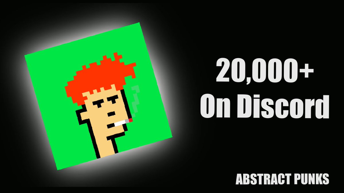 Abstract Punks (@abstractpunks1) on Twitter photo Over 20,000 amazing members now in the Abstract Punks Discord!
Celebrating big! 100 WL spots up for grabs:
โณ๏ธ Follow <a href="/abstractpunks1/">Abstract Punks</a>
โณ๏ธ Like, RT, Tag 3 Friends
โณ๏ธ Drop your wallet address
48 HOURS Over 20,000 amazing members now in the Abstract Punks Discord!
Celebrating big! 100 WL spots up for grabs:
โณ๏ธ Follow <a href="/abstractpunks1/">Abstract Punks</a>
โณ๏ธ Like, RT, Tag 3 Friends
โณ๏ธ Drop your wallet address
48 HOURS