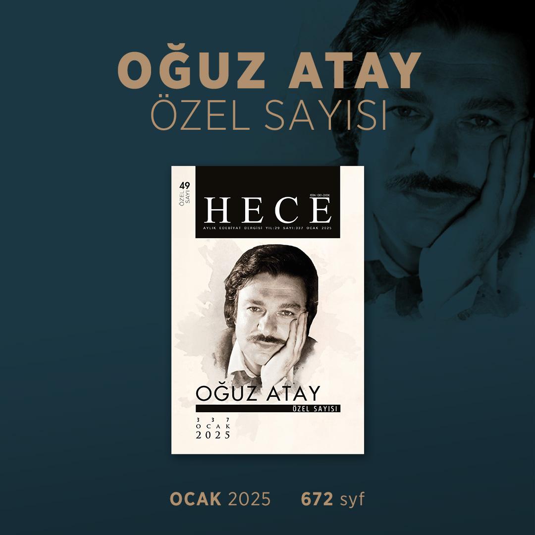 Heceoykudergisi's tweet photo. Oğuz Atay Özel Sayısı https://t.co/ccaXB9s4Lh