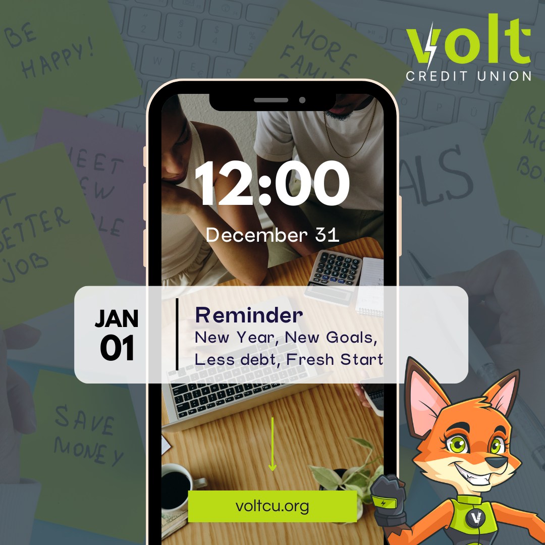 VoltCreditUnion's tweet image. Why carry last year’s credit card debt into 2025? Start fresh with Volt Credit Union! Transfer your balance and enjoy  Low rates,  No transfer fees, and More money to focus on your resolutions. Learn more at voltcu.org
#MondayMotivation #VoltCU #FinancialFreshStart