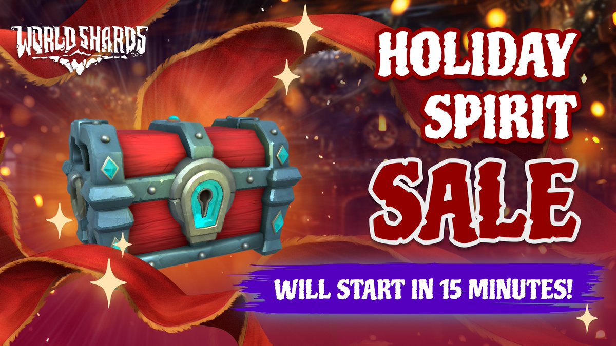 The magic is about to begin!  

The Holiday Spirit Sale starts in 15 minutes!

👉openloot.com/sales/worldsha…