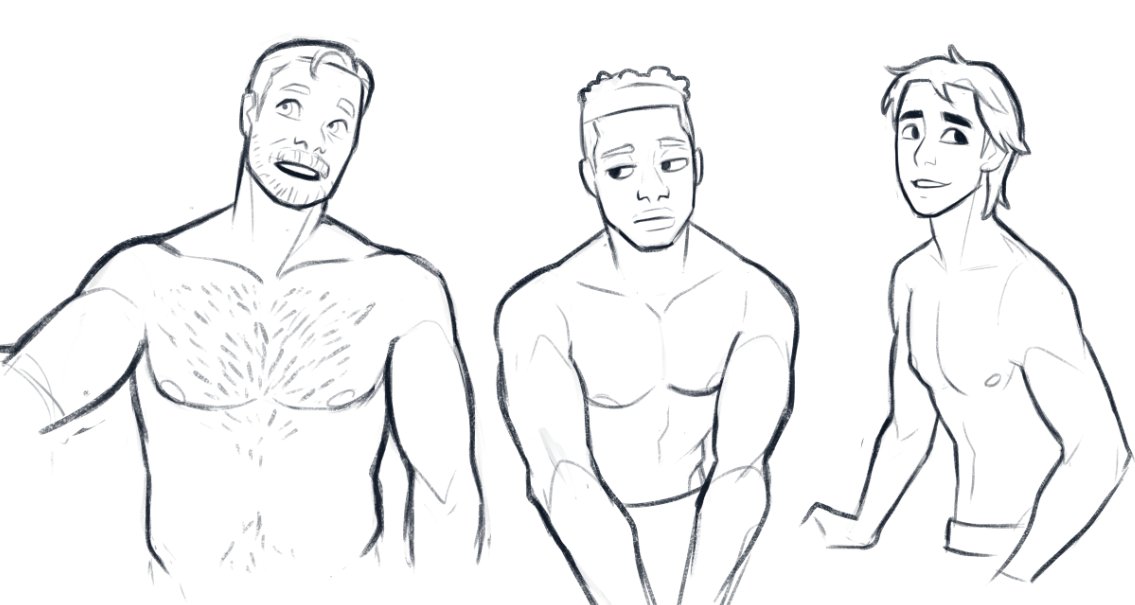 drawing random men from memory~ 