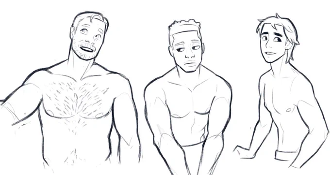 drawing random men from memory~ 