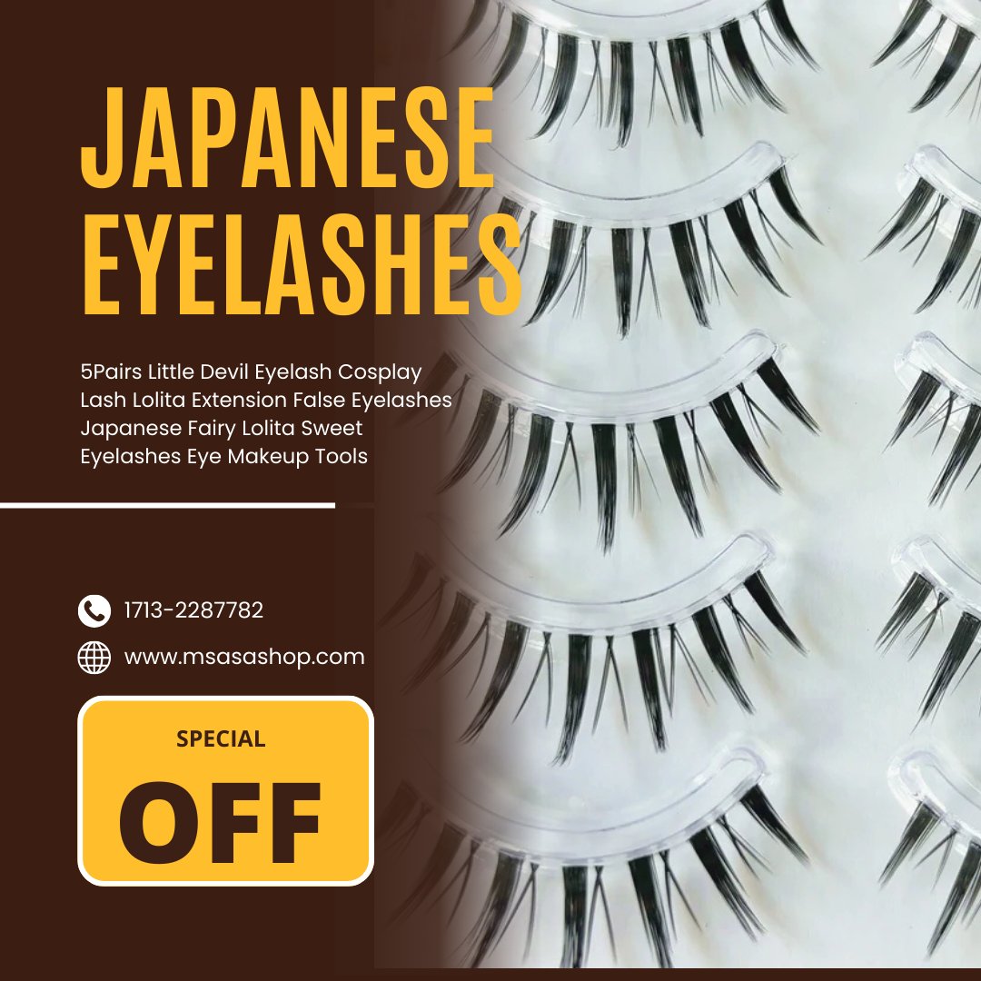 MsasaShop's tweet image. 🔰🔰5Pairs Little Devil Eyelash Cosplay Lash Lolita Extension False Eyelashes Japanese Fairy Lolita Sweet Eyelashes Eye Makeup Tools🔰🔰

👜🔥🌐Buy  Now  : msasashop.com/products/5pcs-…

#LuxuryEyewear #DiamondCatEye #RhinestoneStyle #ChicAndGlam #DesignerSunglasses #CrystalFrames