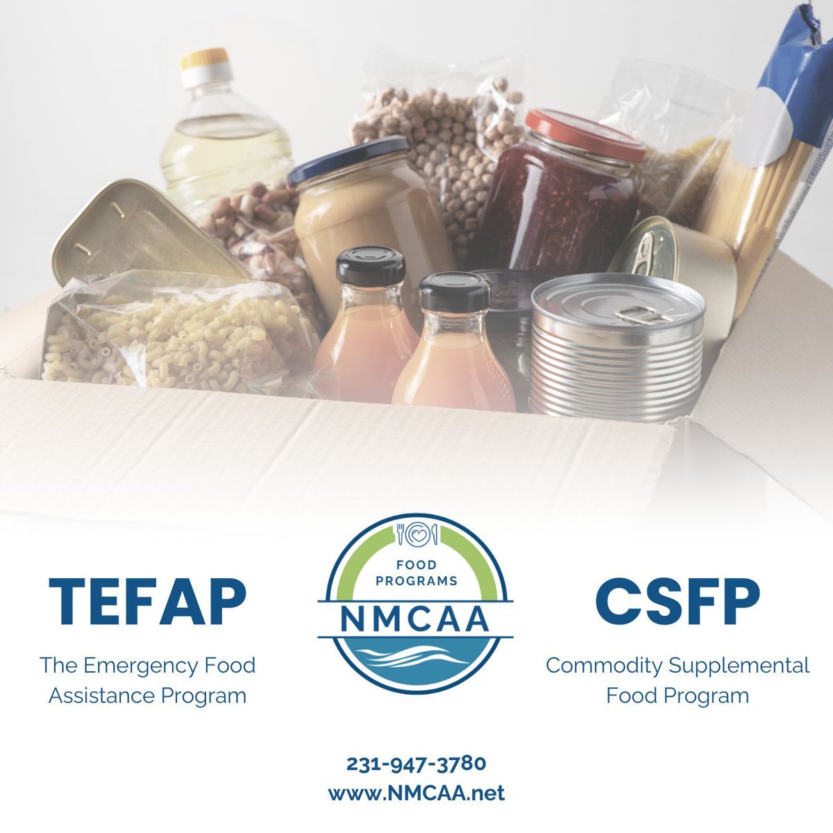 NWMICommAction's tweet image. 🍽️ At Northwest Michigan Community Action Agency, we believe no one should go hungry. That&apos;s why we offer two essential food distribution programs to support our community to make sure you and your loved ones have the food you need to thrive. 

#EndHunger #EmergencyFood #CSFP