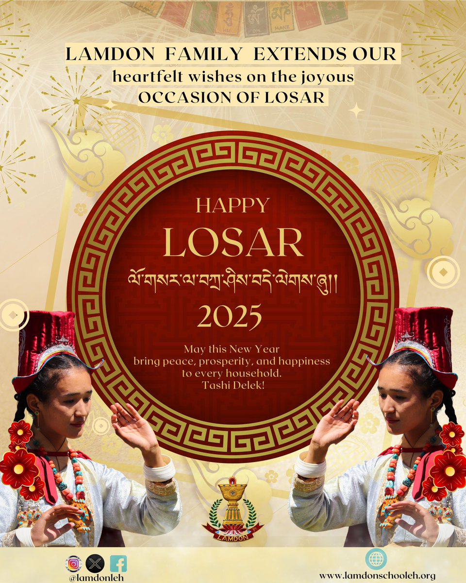 "Happy Losar from Lamdon School! Wishing you a year filled with joy, prosperity, and success. Tashi delek! #LosarGreetings #LamdonSchool #HappyNewYear"
 instagram.com/p/DENPz7aSuNY/…