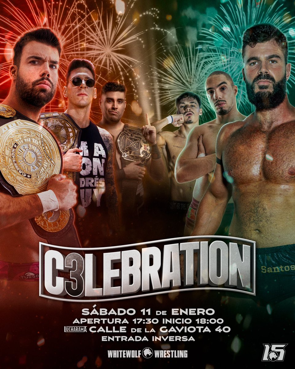 🚨 ¡𝗔𝗡𝗨𝗡𝗖𝗜𝗢! 🚨

¡Triple W arranca el año por la puerta grande! Caras conocidas regresarán a la Loba Blanca a la par que nuevas vendrán… 👀

Bienvenidos al año 2025 con…

🥳 𝗖𝟯𝗹𝗲𝗯𝗿𝗮𝘁𝗶𝗼𝗻
🗓️ 11/ENE - 18:00 h
📍 Gimnasio Lucharama (C/Gaviota, 40)
🎟️ Entrada