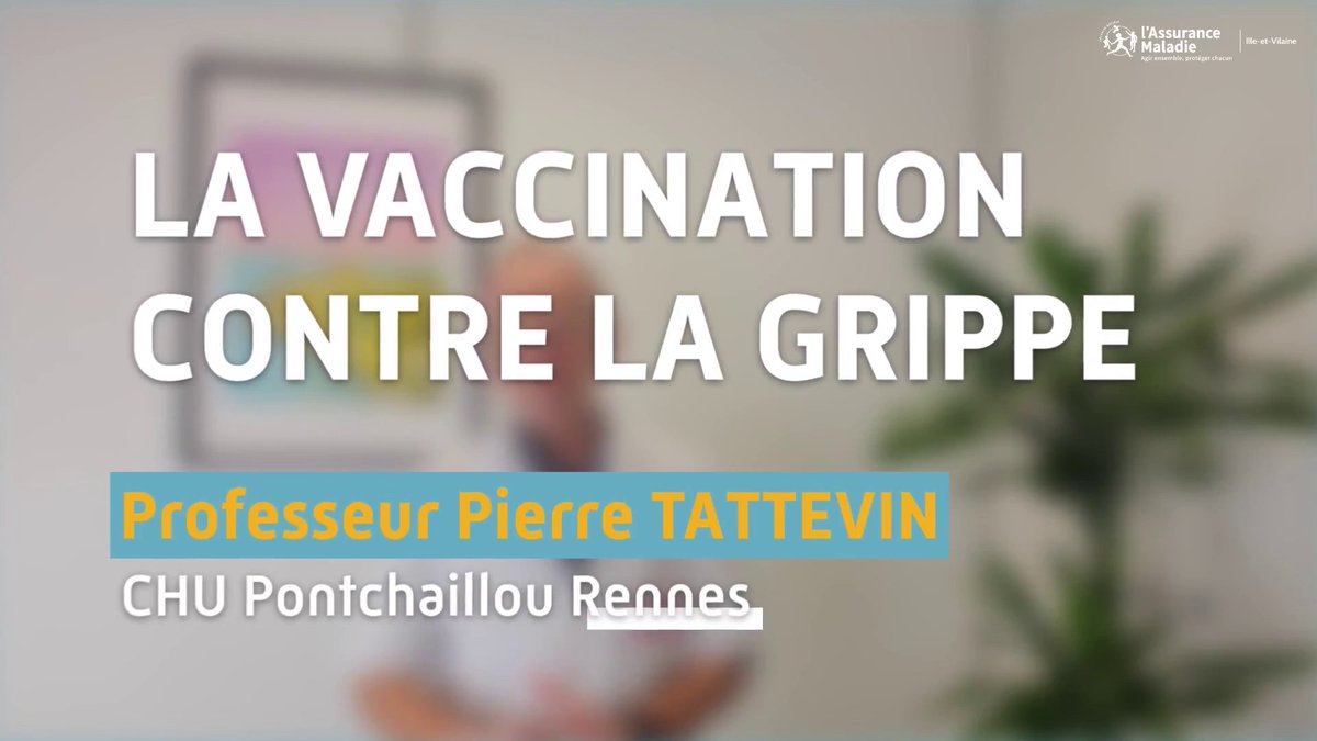 #Grippe | Professionnels de santé, il est encore temps de protéger.
▶️ Le Pr Tattevin vous partage ses arguments pour convaincre vos patients de l'importance de la #vaccination : urlr.me/WyMz67
👉 La campagne se poursuit jusqu’au 31/01/2025.