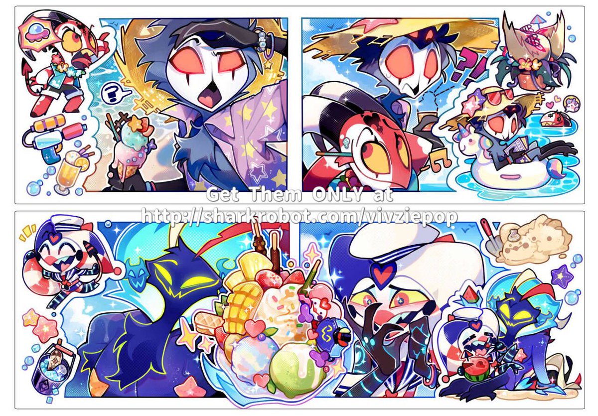 #2024年自分が選ぶ今年の4枚
#Helluvaboss 
To be honest, the piece I’m most proud of this year can’t be shared just yet, hehe. 

This year, I want to thank Viv, thank all of you, and thank Fizzarozzie. It’s been the most fulfilling year of my life💙🩷