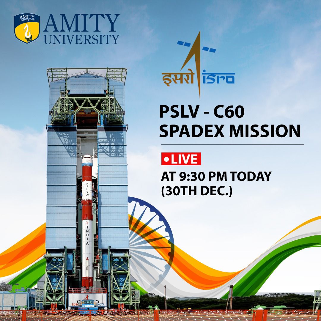 AmityBengaluru's tweet image. Tune in at 9:30 p.m. tonight to watch Amity University Mumbai’s pioneering initiative to design a biological payload to be launched into orbit through POEM-4 in collaboration with In-Space—ISRO.

#ISRO #POEM4 #BiologicalPayload #FoodInSpace

 zurl.co/tScWD