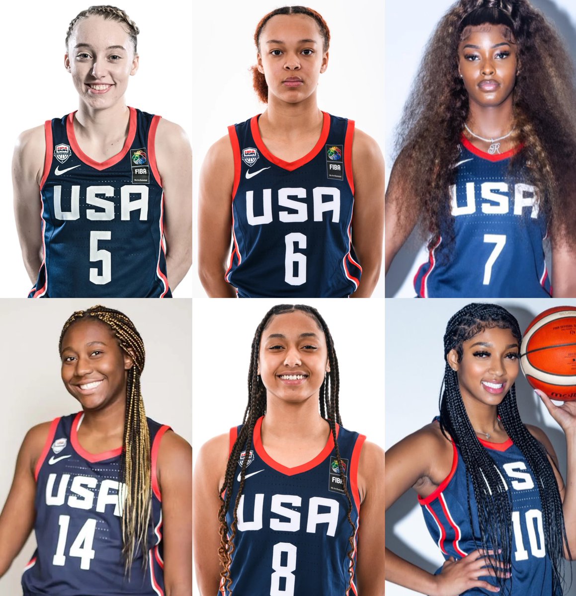 trendyhoopstars's tweet photo. It's incredible to think that we will probably see these six team up for Team USA in the future! 🇺🇸🥹😮‍💨✨ https://t.co/V5IULsLDJN
