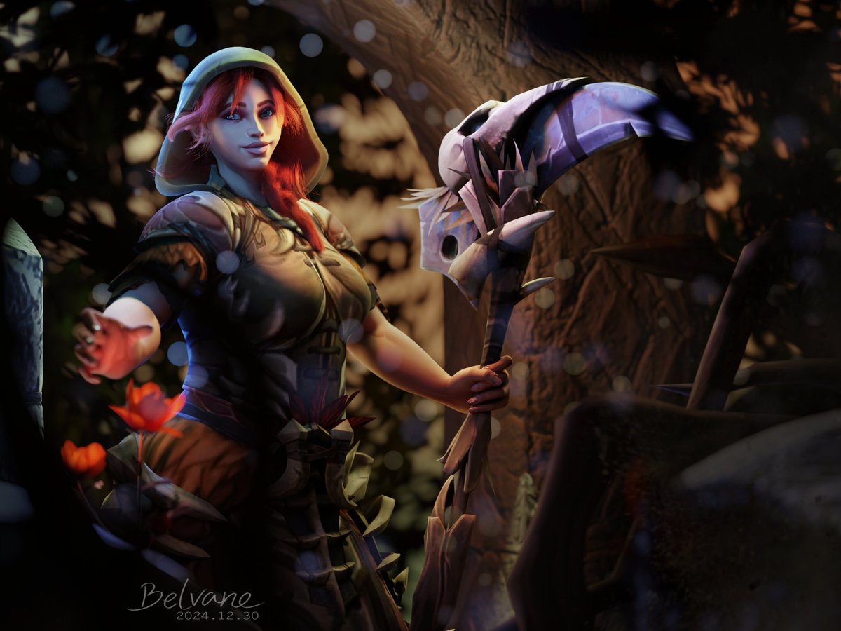 Finished this cool druid for sweet <a href="/TillyBlobbies/">Tilly</a>! I have two slots open - if you want picture, send me a form: tinyurl.com/belvane-art-co…