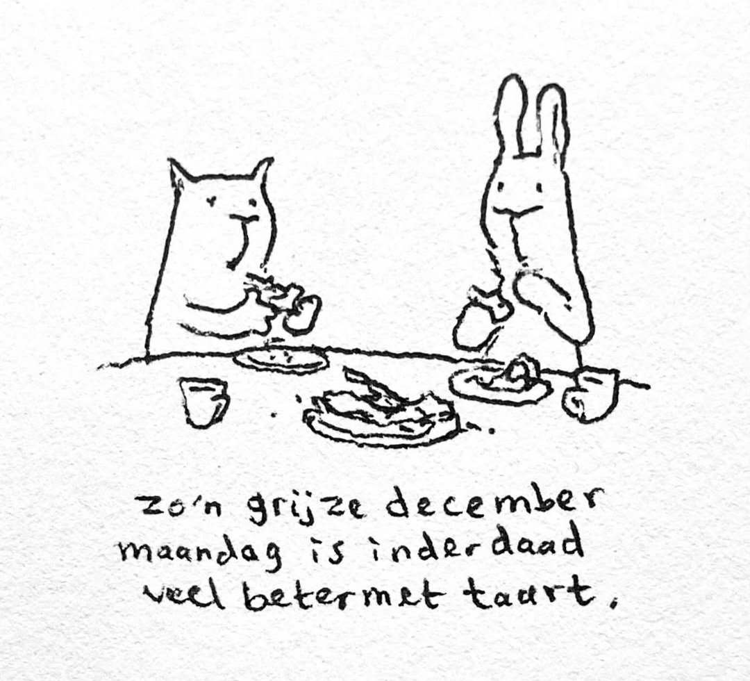 Cocos024's tweet image. Het werden oliebollen. 😉 (illustratie: @sylviavanommen)