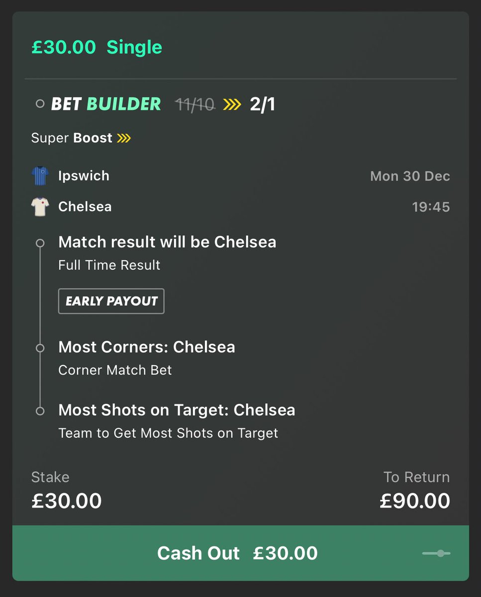 😍 CHELSEA VS IPSWICH £90 GIVEAWAY!

If this Bet365 super boost wins, we’ll give away £90 free cash!

👉 £45 to someone who LIKES this tweet.
👉 £45 to someone who RETWEETS this tweet.

Must be following us. Ready? Go!