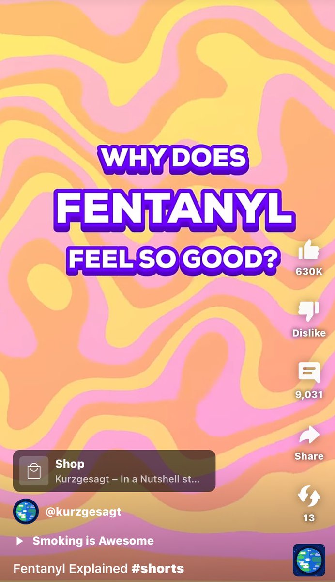 Thank you <a href="/Kurz_Gesagt/">Kurzgesagt</a> , this has inspired me to try fentanyl ‼️