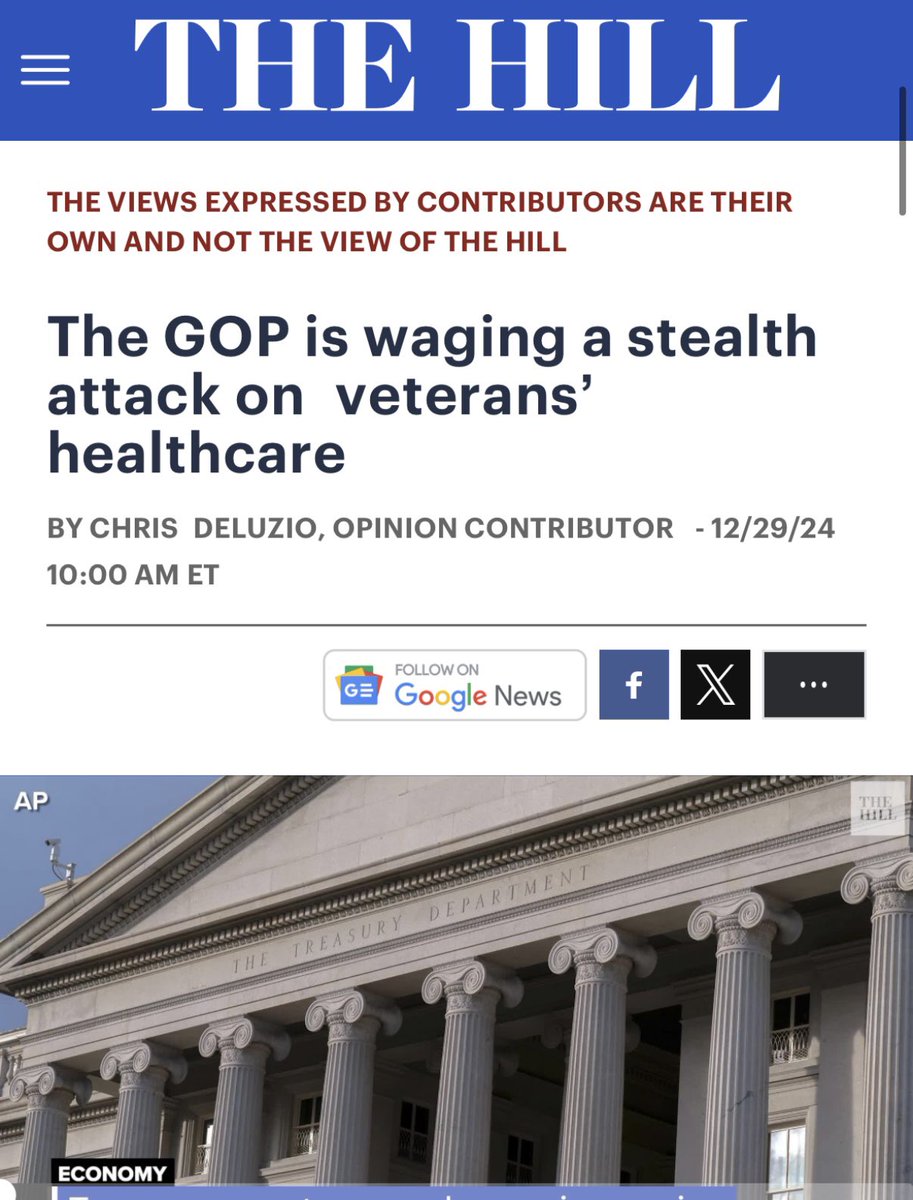 Privatizing the VA has already been happening with the revamped Mission Act in 2018 under President Trump. 

Now we see the doubling down with the Complete The Mission Act on the floor in Dec of 2024. 

Getting veterans timely, quality healthcare is important. What do you think?